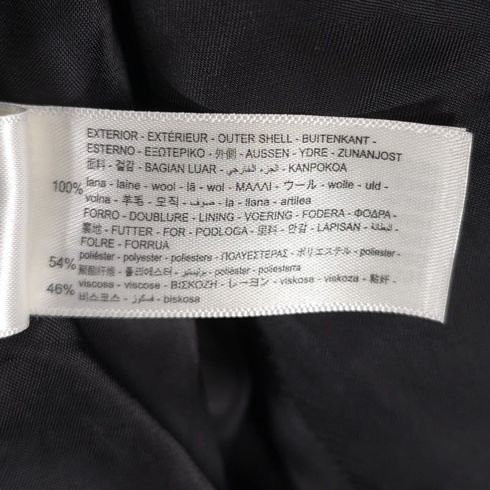 ZARA ORIGINS NWOT 100% WOOL 2 Button Blazer Sport Coat 1564/104/800 Size 46 - Picture 14 of 14